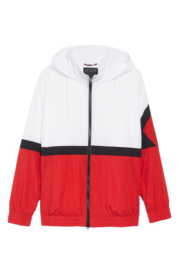 Men's Nike Jordan Diamond Hooded Track Jacket R - White
