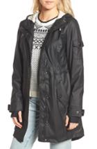 Women's 1 Madison Contrast Cuff Fishtail Anorak - Black