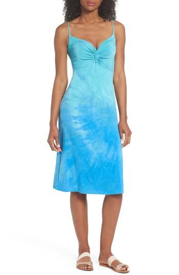 Women's Green Dragon Cancun Sunset Katt Cover-up Dress - Blue