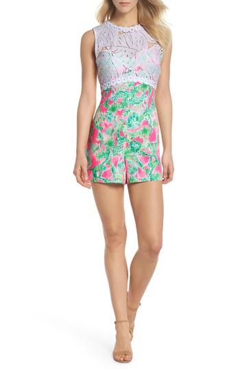 Women's Lilly Pulitzer Sadie Romper - Pink