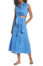Women's Diane Von Furstenberg Cover-up Crop Blouse - Blue