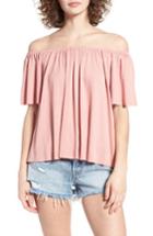 Women's Bp. Off The Shoulder Top, Size - Coral