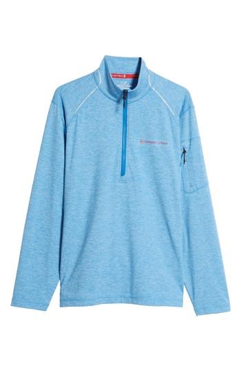 Men's Vineyard Vines Performance Half Zip Pullover - Blue