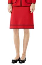 Women's Gucci Wool A-line Skirt - Red