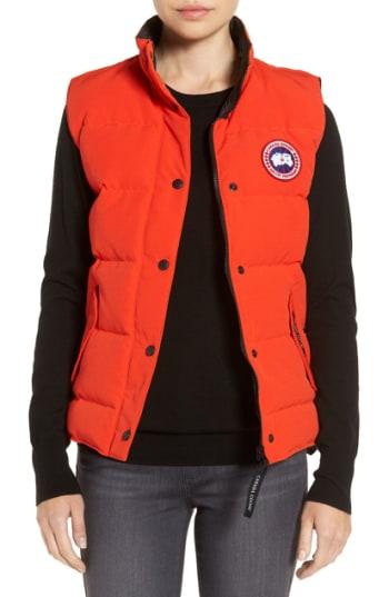 Women's Canada Goose 'freestyle' Slim Fit Down Vest (0) - Orange