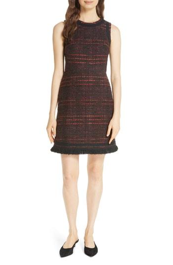 Women's Kate Spade New York Multi Tweed Fringe Dress - Black