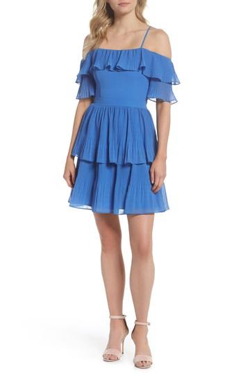Women's Adelyn Rae Rosalie Pleat Dress - Blue
