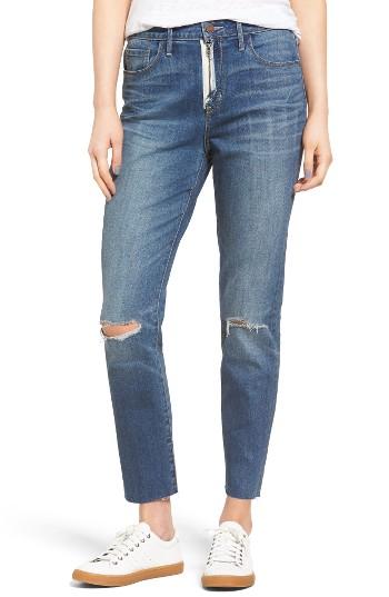 Women's Treasure & Bond High Waist Ankle Slim Jeans - Blue