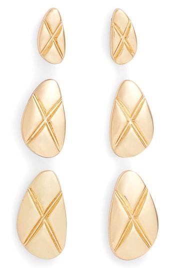 Women's Sterling Forever 3-pack The Mirage Stud Earrings