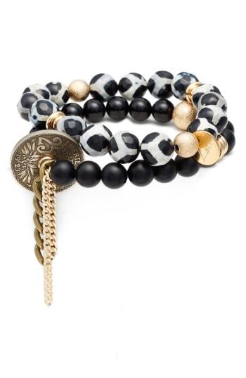 Women's The Lace Project Set Of 2 Bead Stretch Bracelets