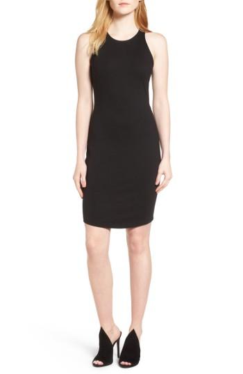 Women's Kendall + Kylie Open Back Body-con Dress - Black