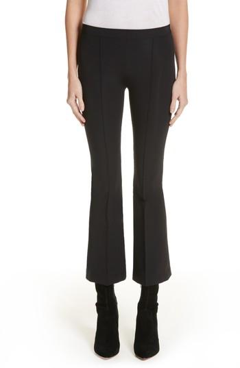 Women's Helmut Lang Technical Crop Flare Leggings - Black