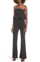 Women's Socialite Popover Strapless Jumpsuit - Black