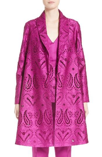Women's Etro Paisley Eyelet Topper Us / 42 It - Purple