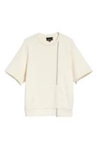 Men's 3.1 Phillip Lim Reconstructed Short Sleeve Sweatshirt - Beige