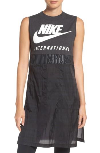 Women's Nike International Tunic Tank - Black
