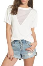 Women's Lira Clothing Valley Mesh Inset Tee - Ivory