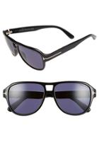 Women's Tom Ford 'dylan' 57mm Sunglasses - Grey/ Smoke