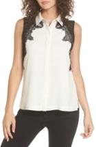 Women's Cooper & Ella Vera Lace Sleeveless Blouse, Size - Ivory