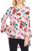 Women's Vince Camuto Floral Heirloom Bell Sleeve Top, Size - Pink