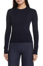 Women's Theory Merino Wool Blend Sweater - Blue