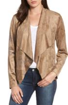 Women's Kut From The Kloth Tayanita Floral Faux Suede Jacket
