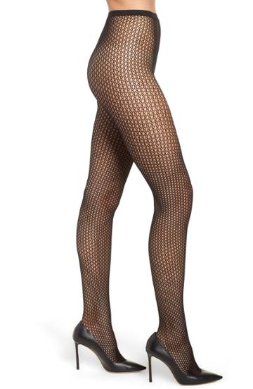 Women's Zeza B By Hue Oval Net Tights