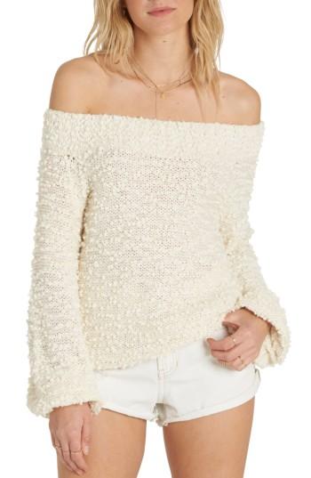 Women's Billabong Furget Me Not Sweater - White