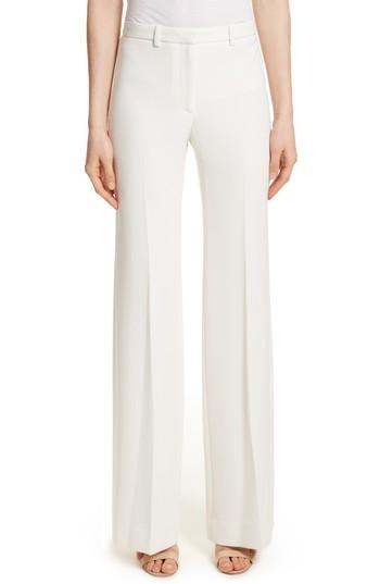 Women's Theory Demitria 2 Admiral Crepe Wide Leg Pants - Ivory