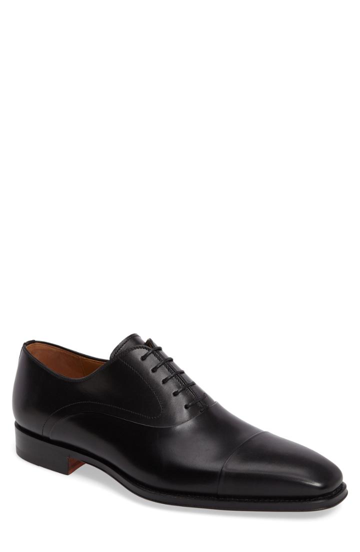 Men's Magnanni Saffron Cap Toe Oxford W - Black