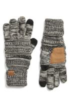 Women's Cc Knit Tech Gloves, Size - Black