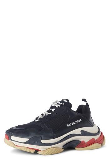 Men's Balenciaga Triple S Retro Sneaker Us / 40eu - Black