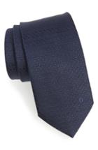 Men's Salvatore Ferragamo Erve Gancio Jacquard Silk Tie, Size - Blue