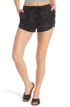 Women's Rvca Yume Cotton Shorts - Black