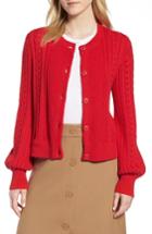 Women's 1901 Blouson Sleeve Cardigan - Red