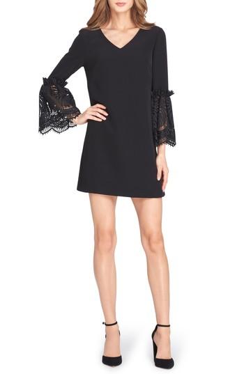 Women's Tahari Bell Sleeve Shift Dress - Black