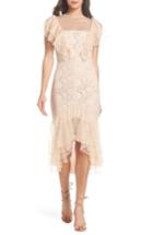 Women's Cooper St Rosie Ruffle Lace Midi Dress - Beige