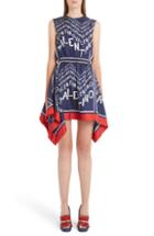 Women's Valentino Puzzle Print Silk Twill Dress