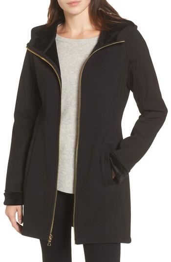 Women's Trina Trina Turk Willow Water-resistant Hooded Coat