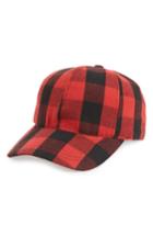 Women's Collection Xiix Plaid Baseball Cap - Red