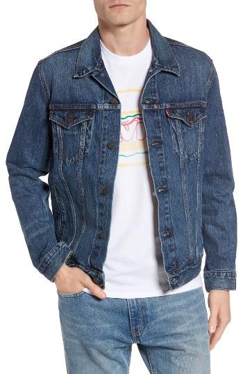 Men's Levi's Trucker Denim Jacket, Size - Blue
