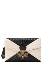 Gucci Queen Margaret Matelasse Leather Clutch - Black