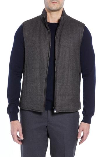 Men's Corneliani Classic Fit Reversible Vest Us / 50 Eu R - Brown