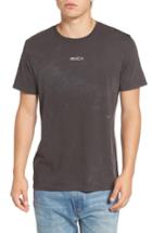 Men's Rvca Small Logo Graphic T-shirt, Size - Black