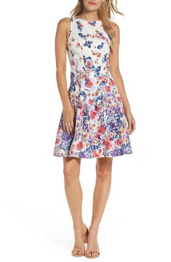 Women's Maggy London Fit & Flare Dress - Purple