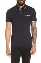 Men's Ted Baker London Derry Modern Slim Fit Polo (3xl) - Blue
