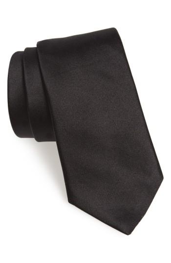 Men's Gitman Silk Tie, Size X-long - Black