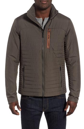 Men's Helly Hansen 'crew' Water & Wind Resistant Primaloft Jacket, Size - Grey