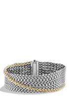 Women's David Yurman Chain Box Chain Eight-row Bracelet With Gold