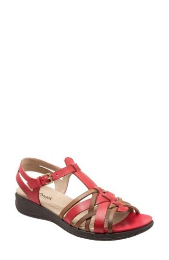 Women's Softwalk Waft Sandal .5 W - Red
